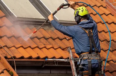 Démoussage et hydrofuge de toiture à Villaroux